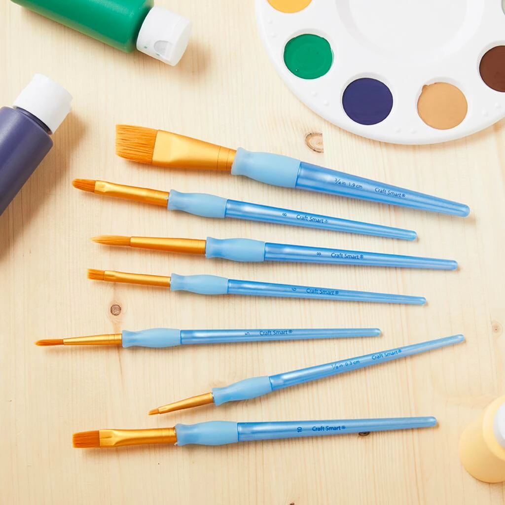 Discount π Golden Taklon Angular Variety 7 Piece Brush Set by Craft Smart® π - Image 2