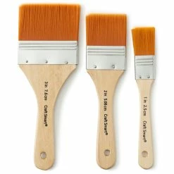 Brand new 💯 Gold Taklon Large Area Flat Brush Pack by Craft Smart® 🤩