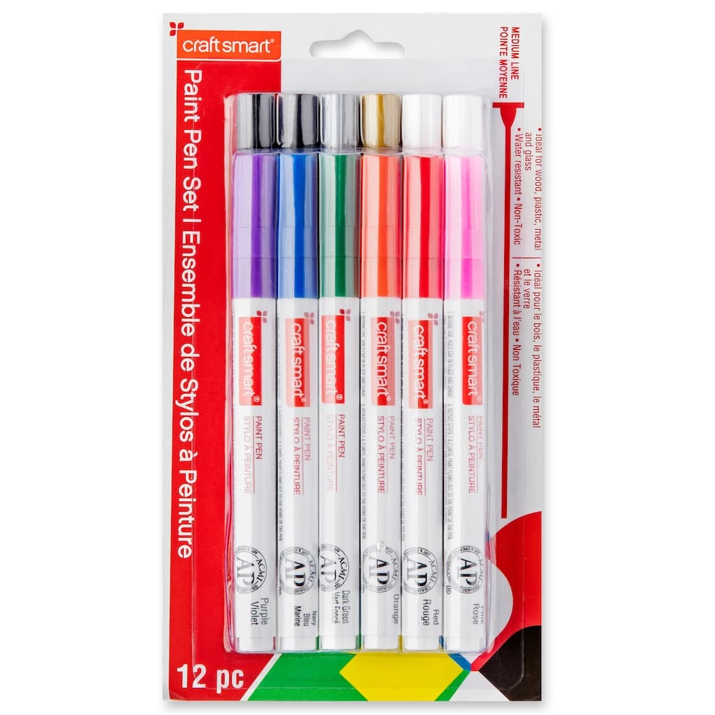 Best Sale 🥰 Medium Line 12 Color Paint Pen Set by Craft Smart® ⌛ - Image 2