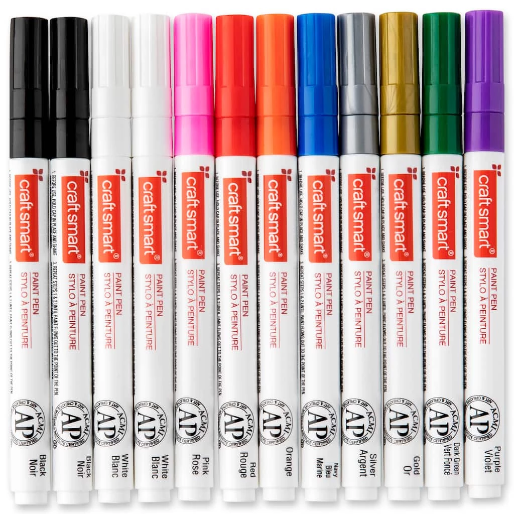 Best Sale 🥰 Medium Line 12 Color Paint Pen Set by Craft Smart® ⌛