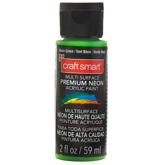 Best reviews of ⭐ Multi-Surface Premium Neon Acrylic Paint by Craft Smart®, 2oz. ⭐ - Image 4
