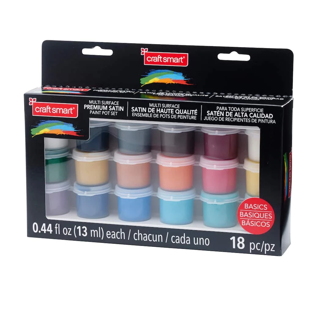 Flash Sale 🥰 Basic Multi-Surface Premium Satin Acrylic Set by Craft Smart® 🔥 - Image 3