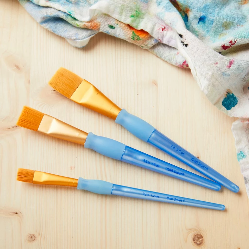 Brand new π― Golden Taklon Wash 3 Pieces Brush Set by Craft Smart® β - Image 2