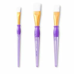 Flash Sale 🥰 White Taklon Wash 3 Piece Brush Set by Craft Smart® 👏