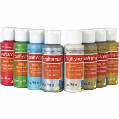 Discount 🥰 6 Packs: 8 ct. (48 total) Metallic Acrylic Paint Value Set By Craft Smart® 🛒