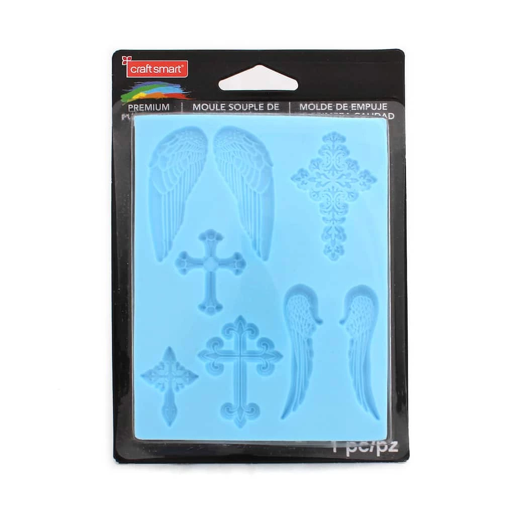 Wholesale π 12 Pack: Angels & Crosses Premium Push Mold by Craft Smart® π₯