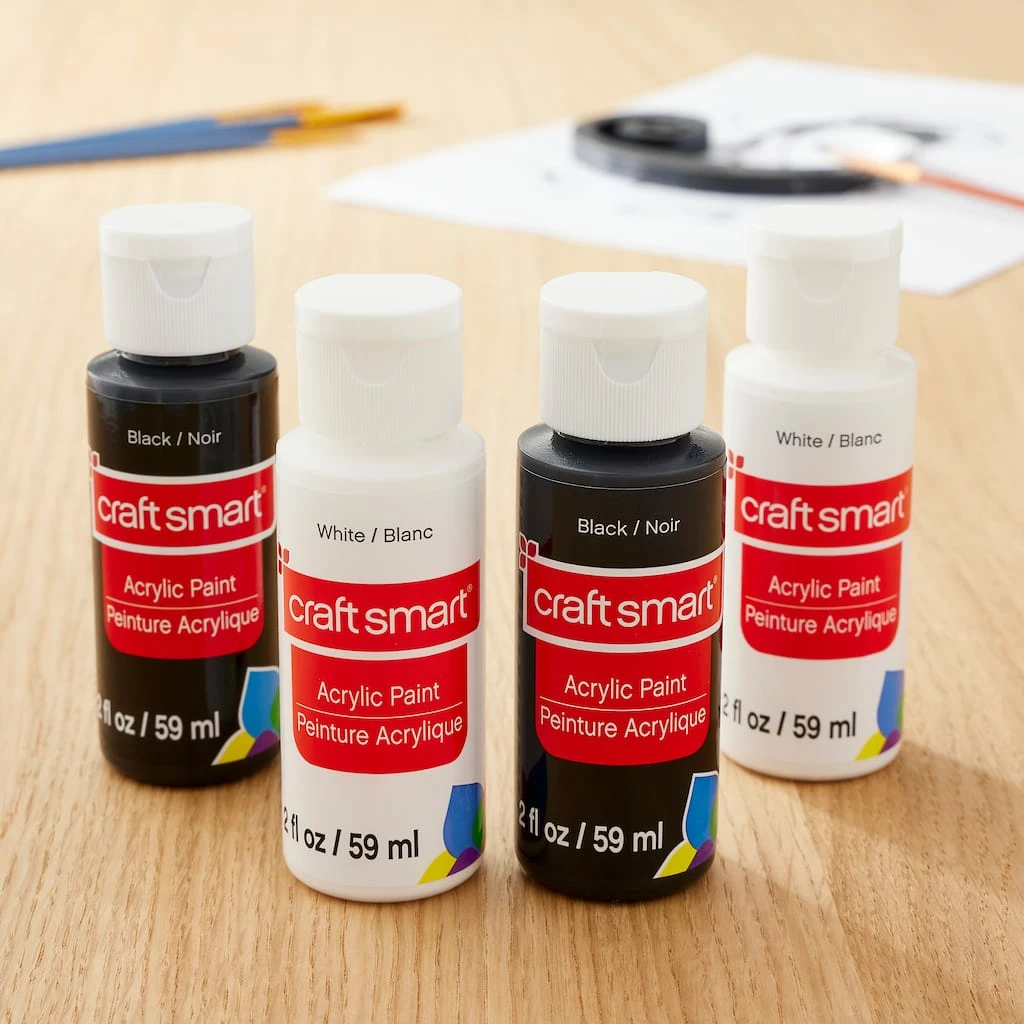 Budget π 12 Packs: 4 ct. (48 total) Black & White Acrylic Paint Value Set by Craft Smart® β - Image 2