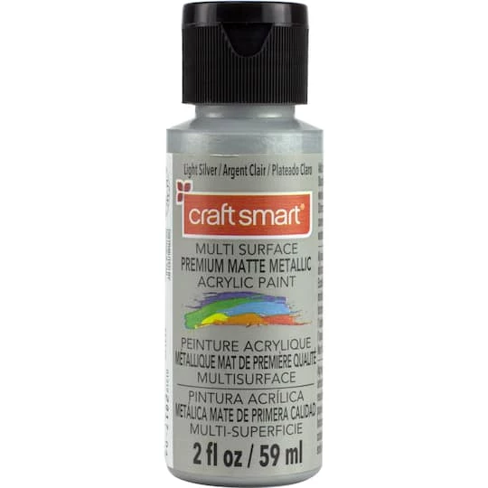 New π₯ 12 Pack: Premium Matte Metallic Acrylic Paint by Craft Smart®, 2oz. π€© - Image 3