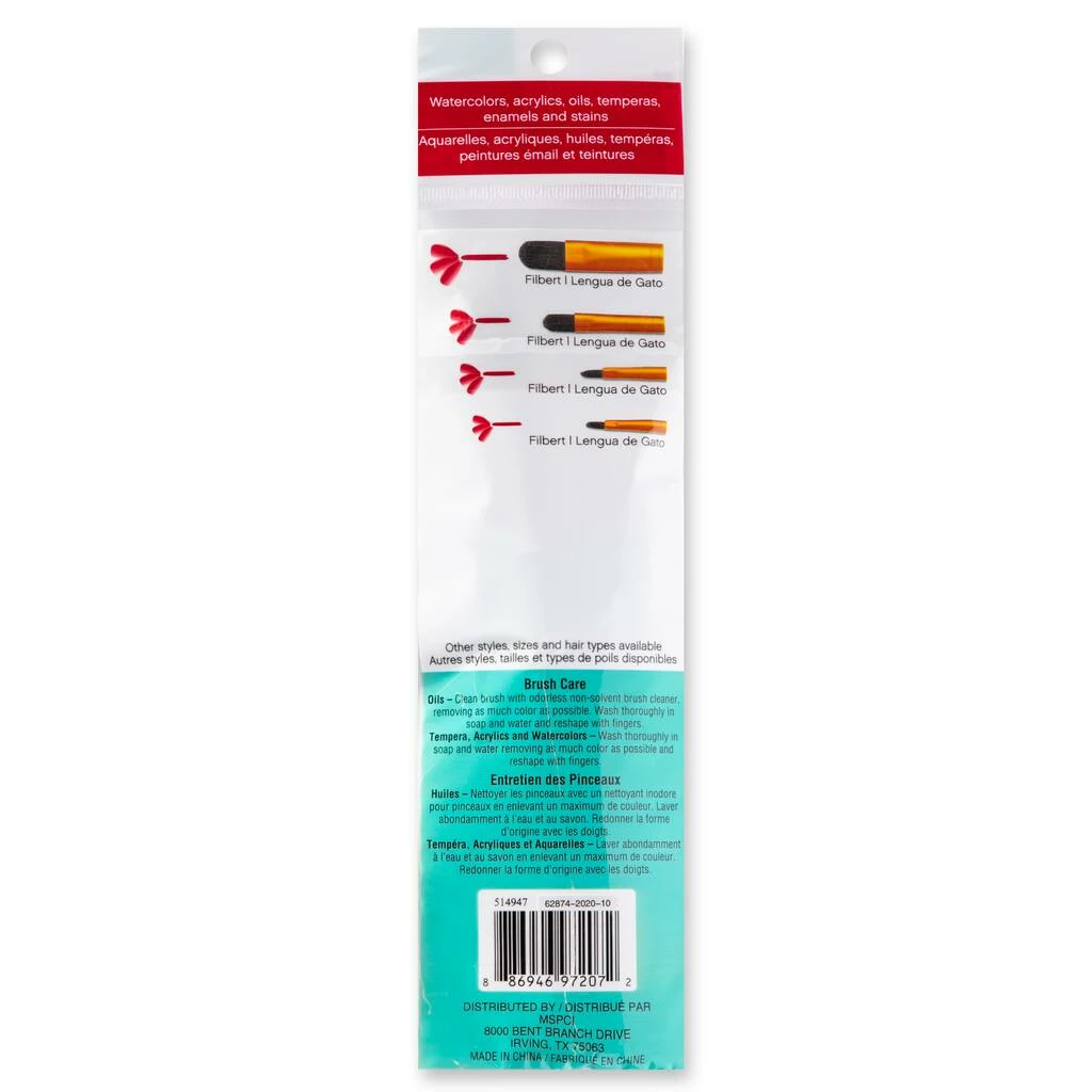 Top 10 🤩 Black Taklon Filbert Brushes Value Pack By Craft Smart® 🥰 - Image 4