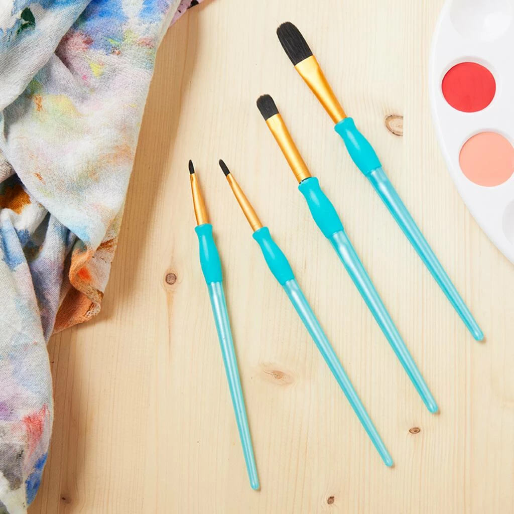 Top 10 🤩 Black Taklon Filbert Brushes Value Pack By Craft Smart® 🥰 - Image 2