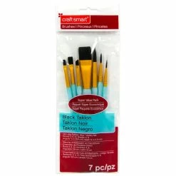 Promo 😉 Black Taklon Wash Variety Brushes Super Value Pack By Craft Smart® 🌟