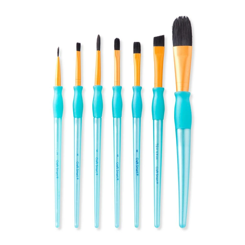 Top 10 π₯ Black Taklon Oval Wash Variety Brushes Super Value Pack By Craft Smart® π - Image 3