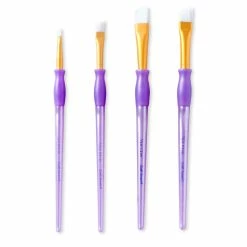 Top 10 ✔️ White Taklon Angular Brushes Value Pack By Craft Smart® 💯