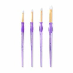 Outlet 😍 White Taklon Filbert Brushes Value Pack By Craft Smart® 💯