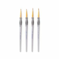 Budget 👍 Brown Taklon Liner Brushes Value Pack By Craft Smart® ✨