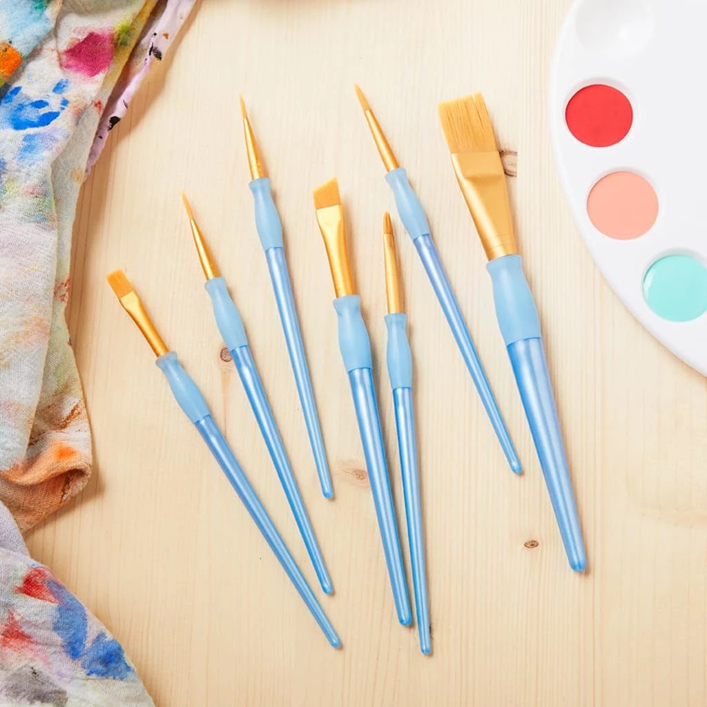 Top 10 🤩 Golden Taklon Angular Brush Super Value Pack By Craft Smart® ⭐ - Image 2