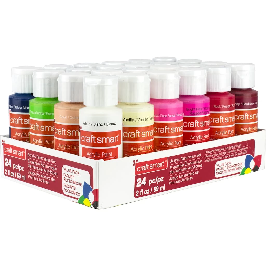 Best reviews of π 6 Packs: 24 ct. (144 total) Acrylic Paint Set by Craft Smart® π - Image 7
