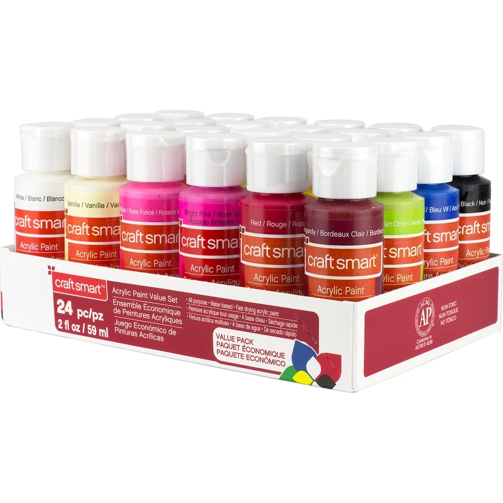Best reviews of π 6 Packs: 24 ct. (144 total) Acrylic Paint Set by Craft Smart® π - Image 6