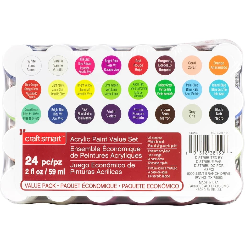 Best reviews of π 6 Packs: 24 ct. (144 total) Acrylic Paint Set by Craft Smart® π - Image 3