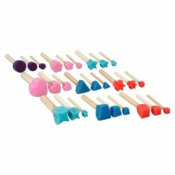 Hot Sale 🌟 95 Count Spouncer Shaped Foam Brush Set by Craft Smart® 🎉