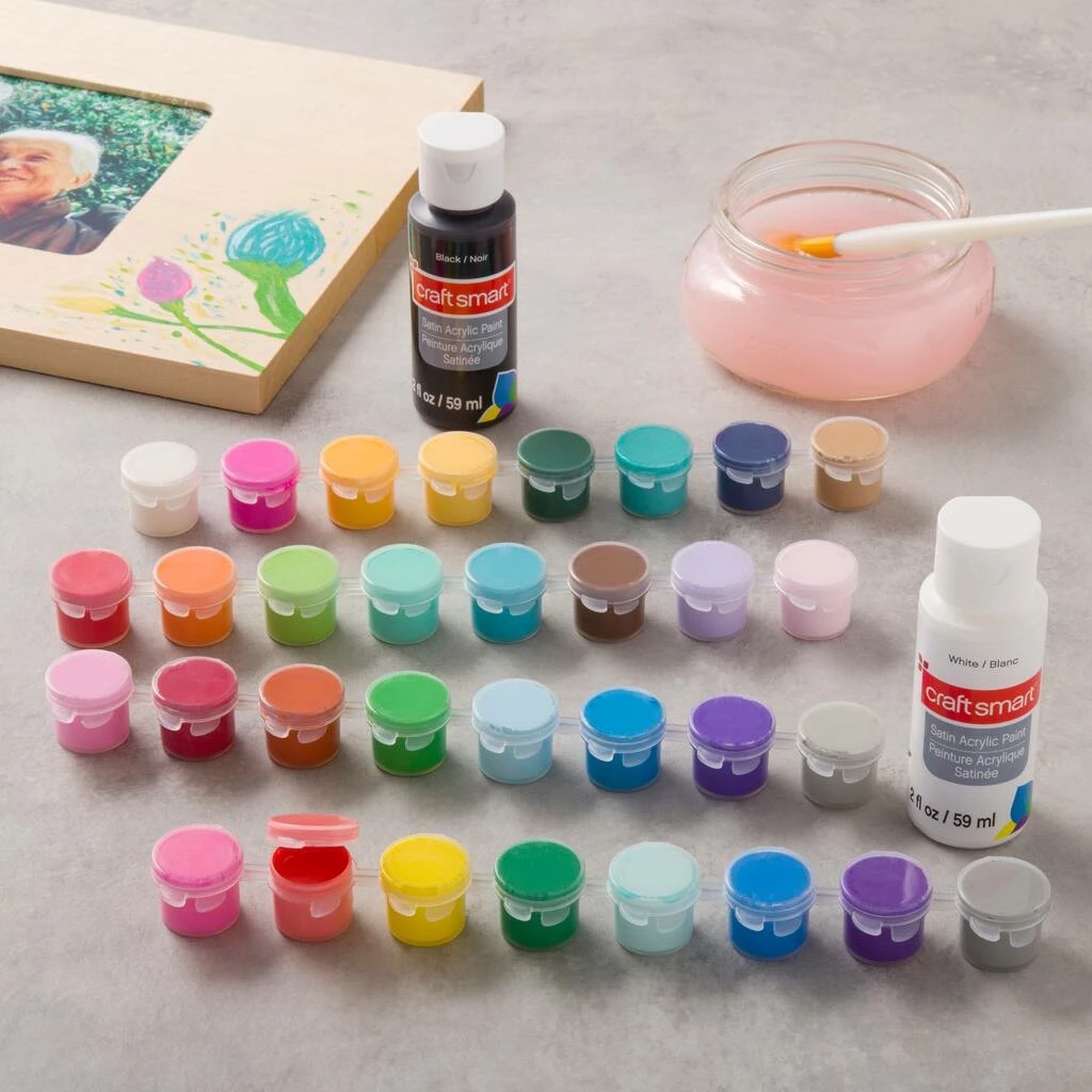 Cheap π Satin Acrylic Paint Pot Value Pack by Craft Smart® π - Image 5