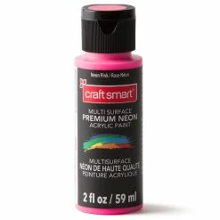 Best reviews of ⭐ Multi-Surface Premium Neon Acrylic Paint by Craft Smart®, 2oz. ⭐