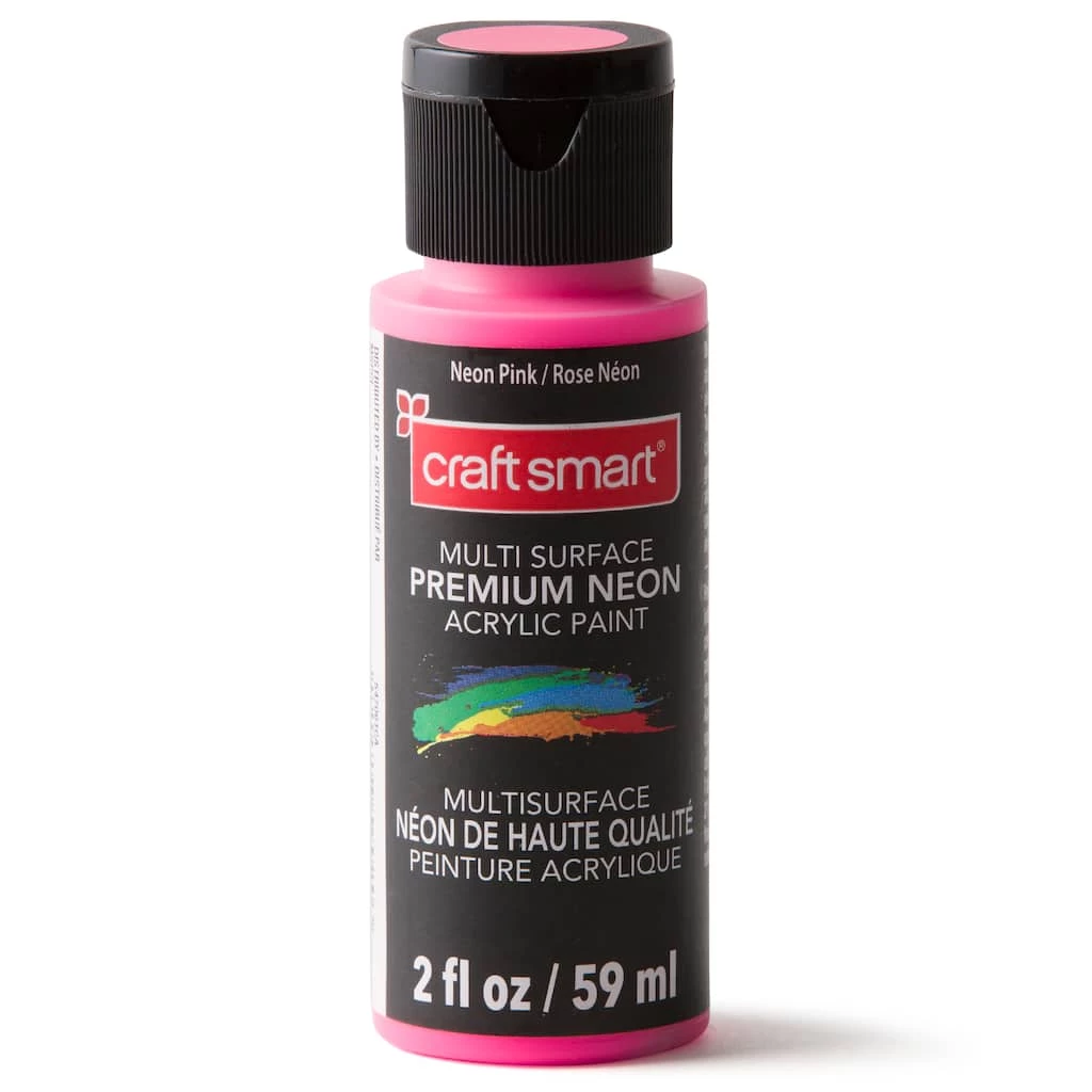 Best reviews of ⭐ Multi-Surface Premium Neon Acrylic Paint by Craft Smart®, 2oz. ⭐