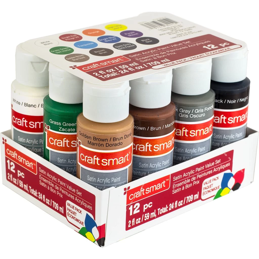 Buy π Satin Acrylic Paint Value Set By Craft Smart® π - Image 3