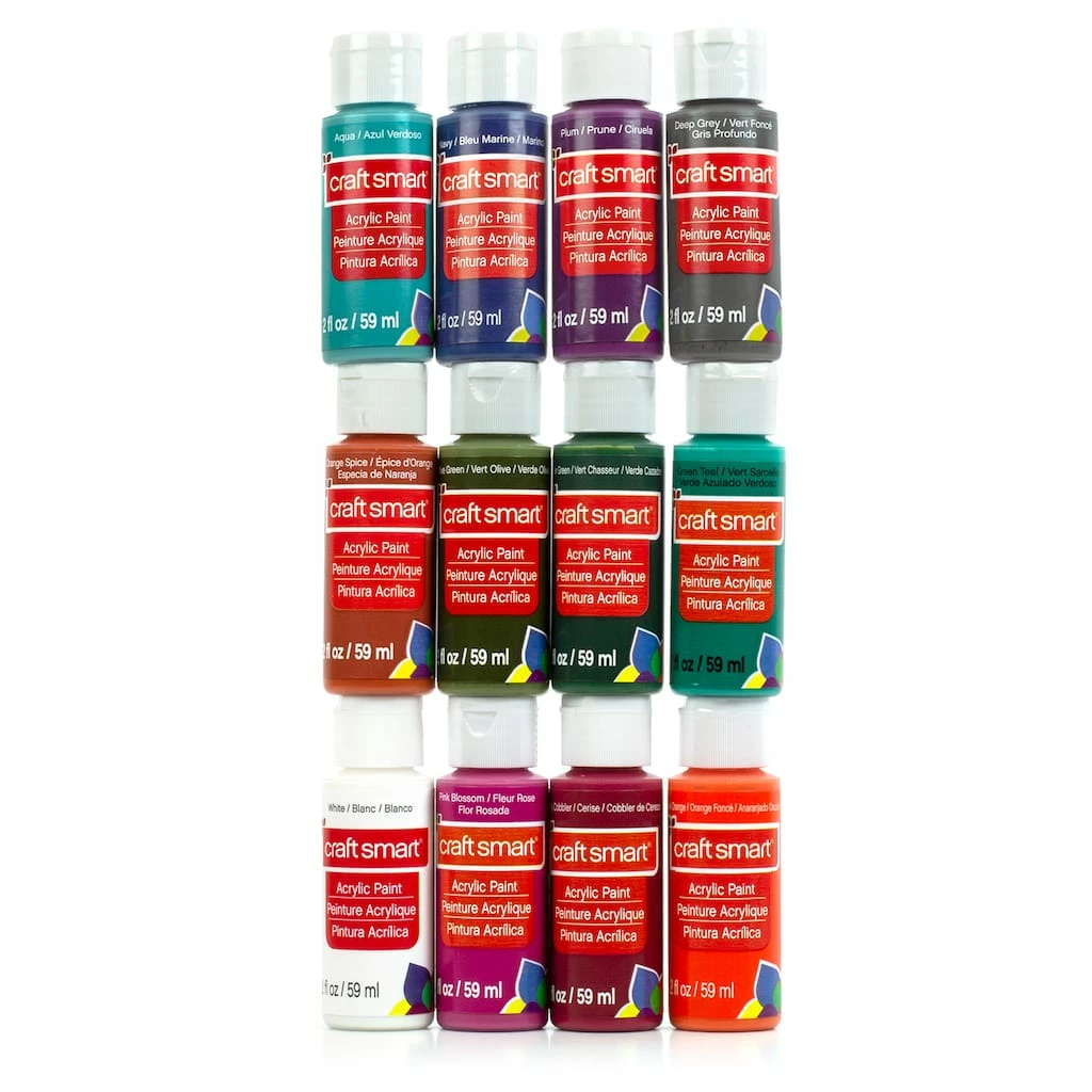 Wholesale ❤️ Matte Jewel Tones Acrylic Paint Value Set by Craft Smart® ✨ - Image 3