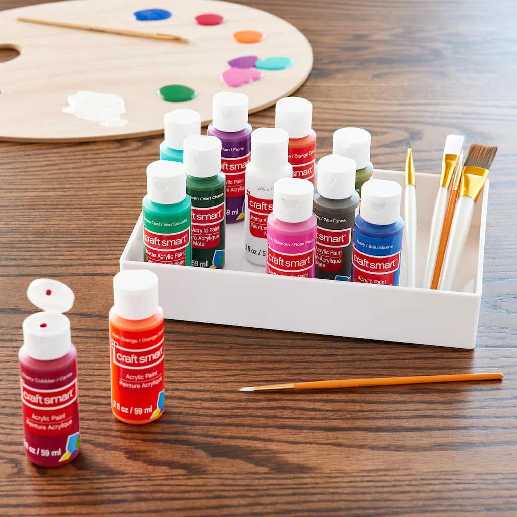 Wholesale ❤️ Matte Jewel Tones Acrylic Paint Value Set by Craft Smart® ✨ - Image 2