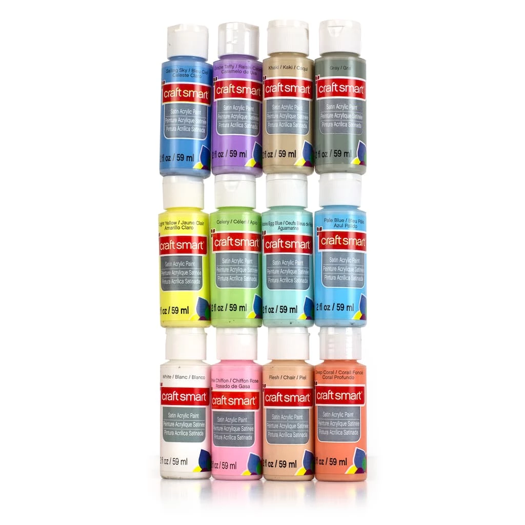 New 👏 Light Satin Acrylic Paint Value Set By Craft Smart® ❤️ - Image 3