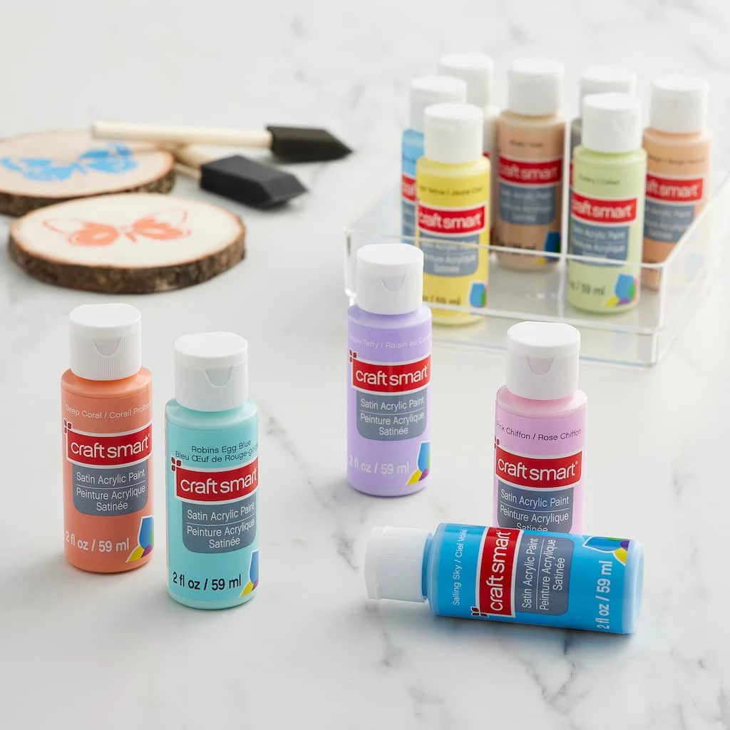 New 👏 Light Satin Acrylic Paint Value Set By Craft Smart® ❤️ - Image 2