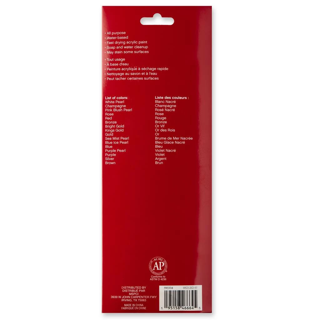 Discount π Metallic Acrylic Paint Pot Set by Craft Smart® π - Image 5