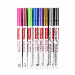 Deals 🥰 8 Color Metallic Fine Line Paint Pen Set by Craft Smart® 🌟