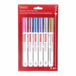Budget 🧨 12 Packs: 6 ct. (72 total) Metallic Medium Paint Pen Set by Craft Smart® 👍
