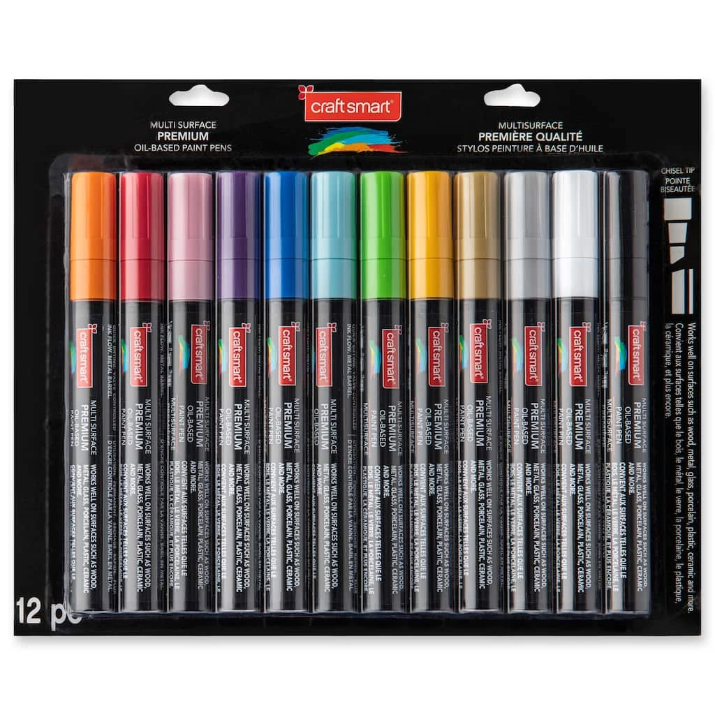 Flash Sale 🥰 Premium Chisel Tip Oil-Based Paint Pens by Craft Smart® 🛒