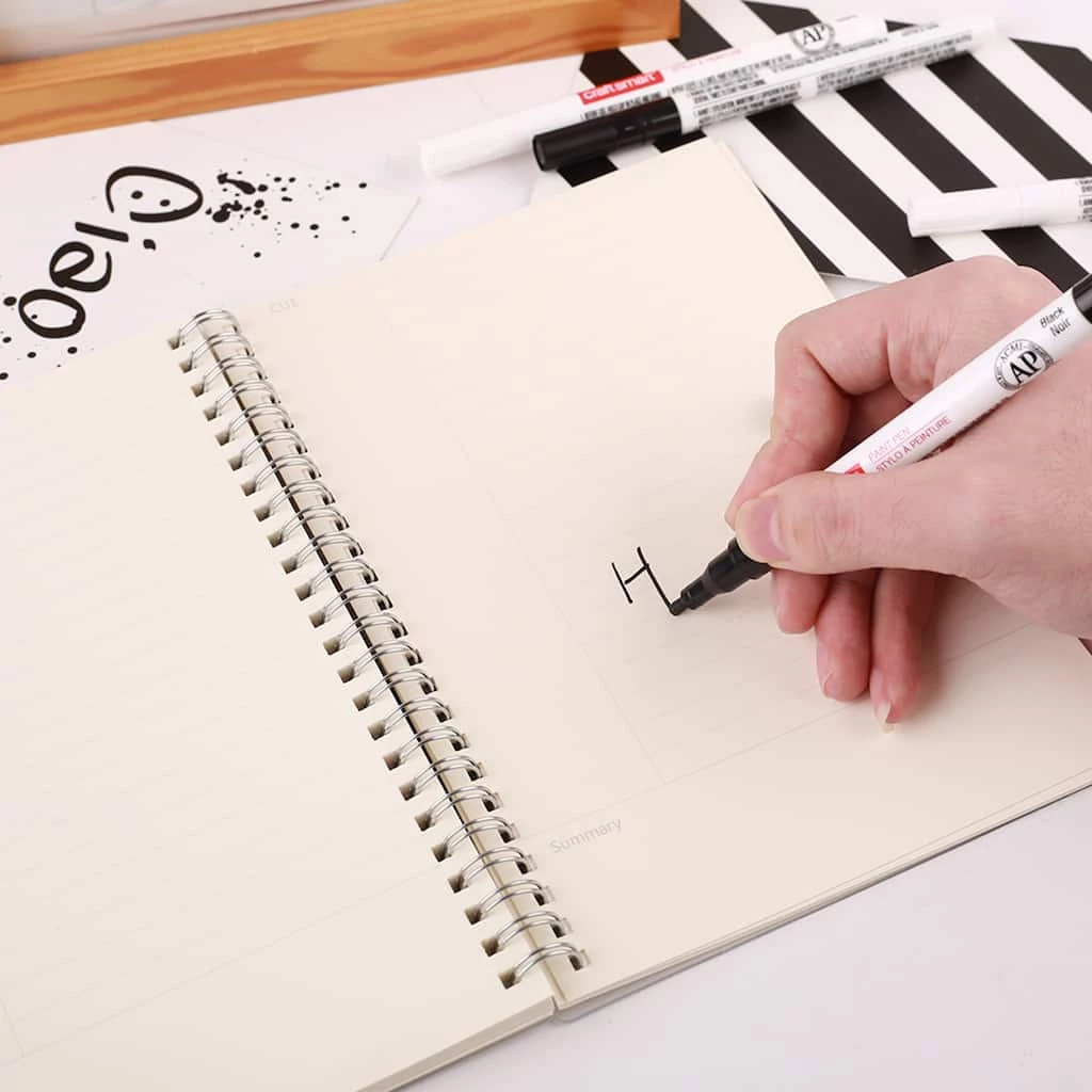 Buy π― 12 Packs: 6 ct. (72 total) Black & White Paint Pen Set by Craft Smart® π₯ - Image 3