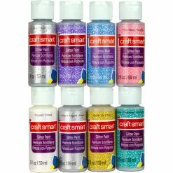 Wholesale 😀 6 Packs: 8 ct. (48 total) Glitter Acrylic Paint Set Value Pack by Craft Smart® 🤩