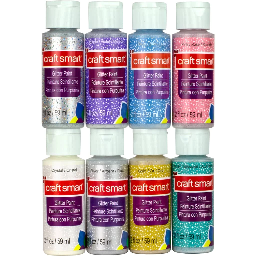 Budget π Glitter Acrylic Paint Set Value Pack by Craft Smart® π