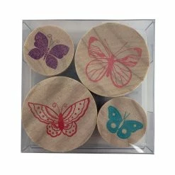 Best deal 🔔 Butterfly Round Wood Stamps by Craft Smart™ 🌟
