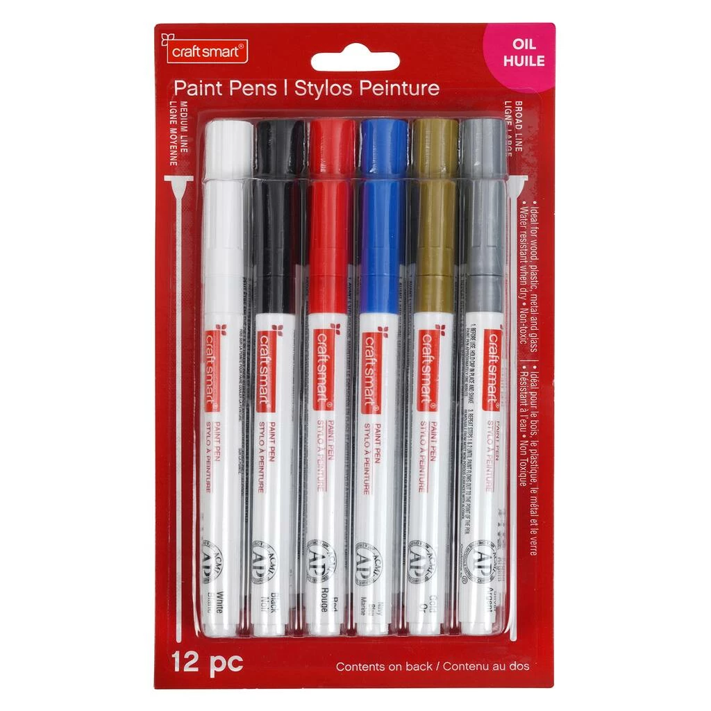 Hot Sale π 12 Packs: 12 ct. (144 total) Basic & Metallic Paint Pen Set by Craft Smart® π - Image 3