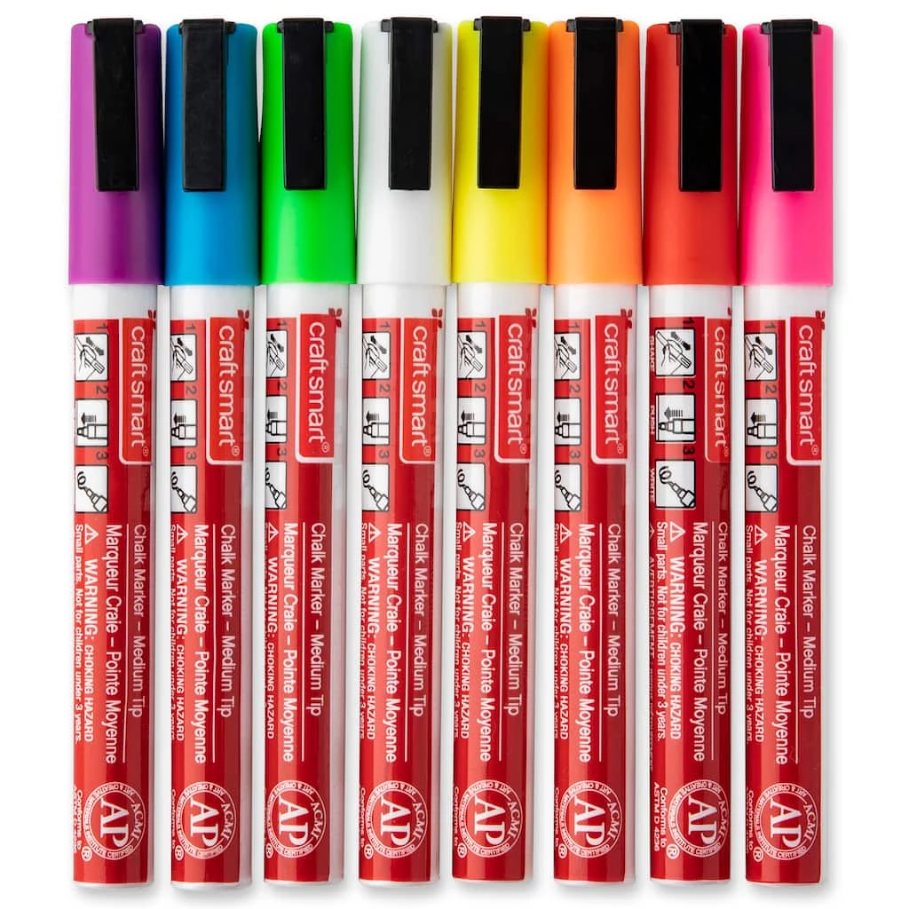 Outlet ✨ Fluorescent Medium Tip Chalk Marker Set by Craft Smart® ⭐