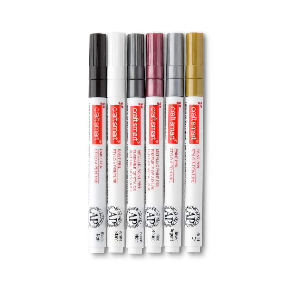 Hot Sale 🥰 Metallic Medium Line Paint Pen Set by Craft Smart® 😉