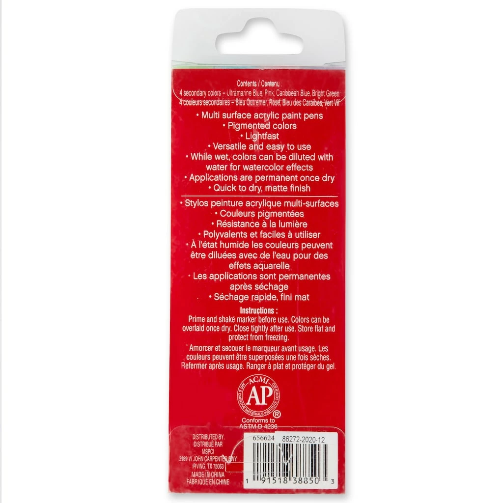 Best reviews of 😍 6 Packs: 4 ct. (24 total) 4mm Secondary Color Permanent Paint Pens by Craft Smart® ❤️ - Image 4