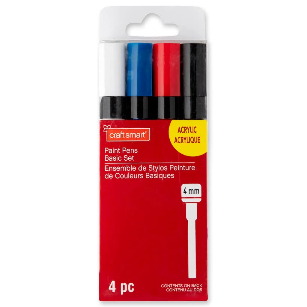 Best Sale π 6 Packs: 4 ct. (24 total) 4mm Basic Permanent Paint Pens by Craft Smart® π₯° - Image 3
