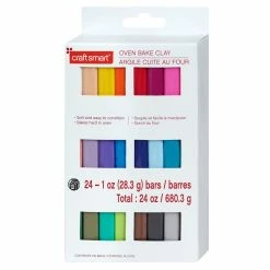 Top 10 🛒 6 Packs: 24 ct. (144 total) 1oz. Oven-Bake Clay by Craft Smart® 👏