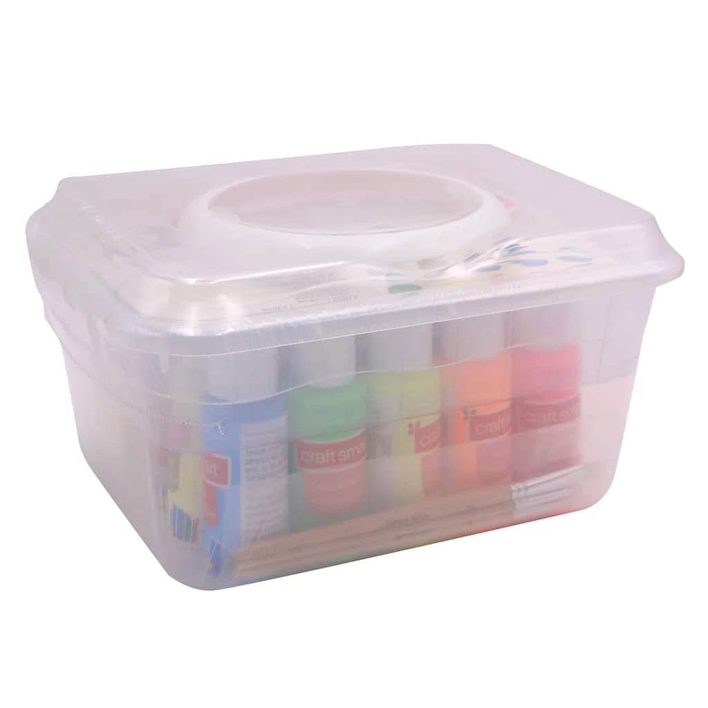 Discount π 6 Pack: Complete Acrylic Paint Set with Storage by Craft Smart® π