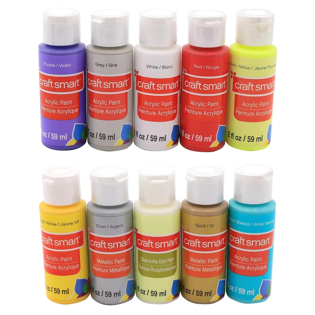 Discount π 6 Pack: Complete Acrylic Paint Set with Storage by Craft Smart® π - Image 3