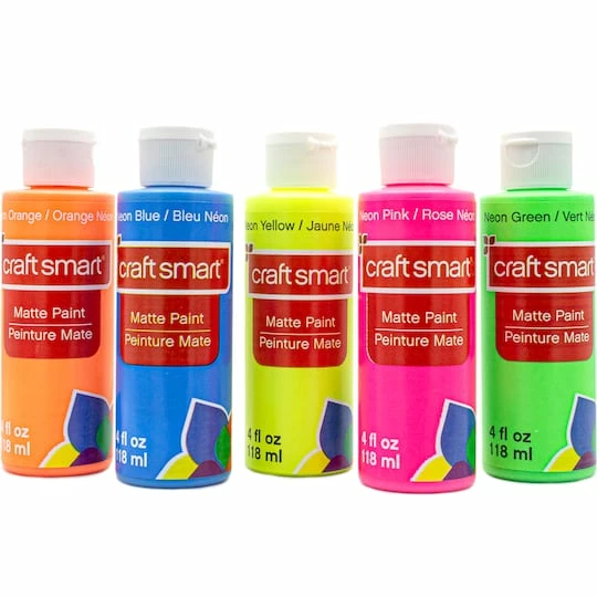 Hot Sale ✔️ 12 Pack: Neon Acrylic Paint by Craft Smart®, 4oz. 🔥 - Image 4