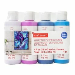 Flash Sale 🔥 6 Packs: 4 ct. (24 total) Galaxy Pouring Paint Set by Craft Smart® 🎉